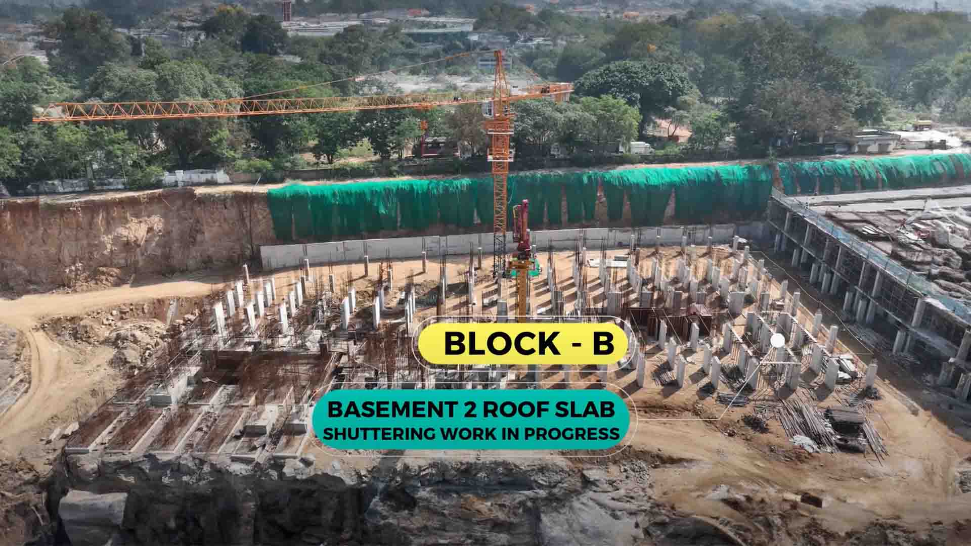 Construction Progress block b